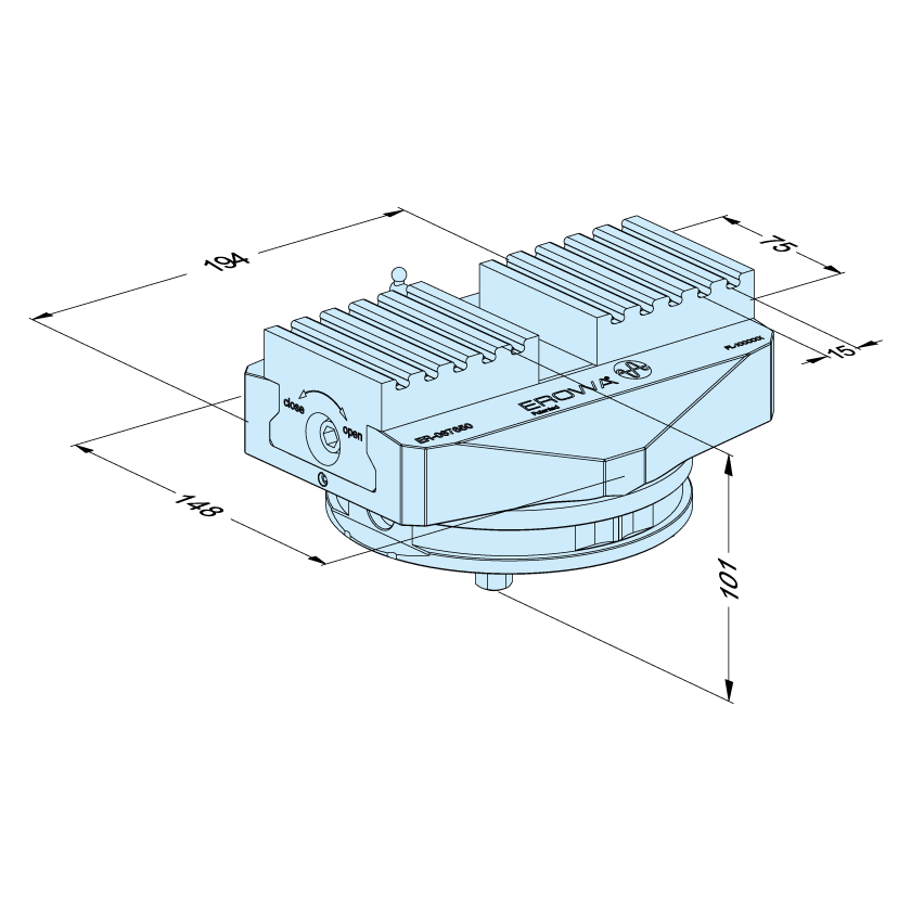 Cpws® Erowa Self Centering Vise 148 Perowa Er 067650 Cpws® China